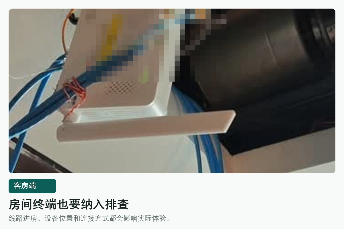 酒店客房网络终端现场